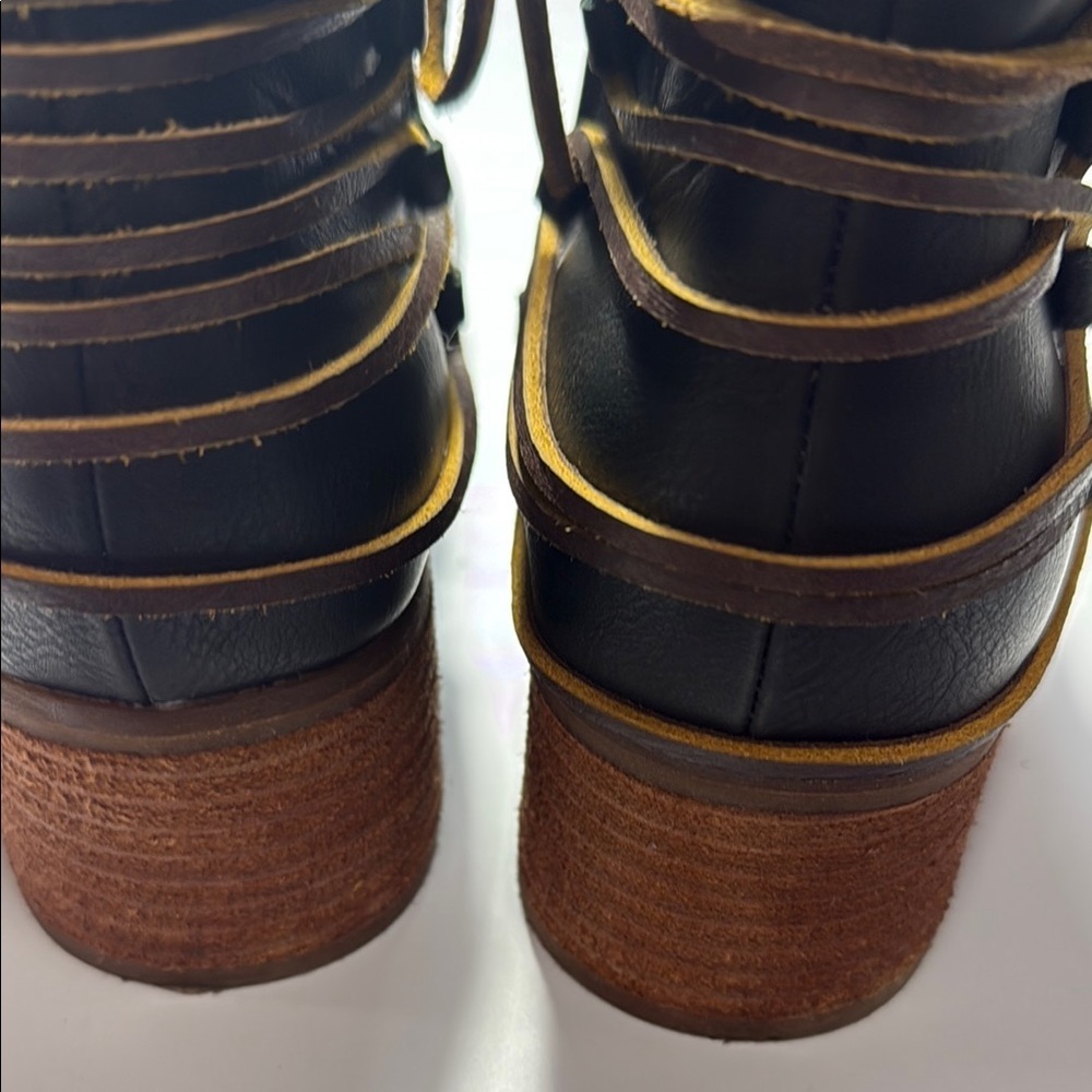 Korks Black Women's Ankle Boots Size 7.5M - Picture 4 of 12
